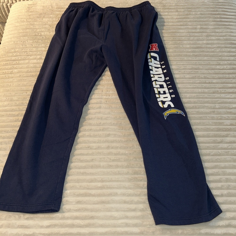 San Diego‎ Chargers Sweatpants Womens Large Blue Jogger Casual NFL Football XXL